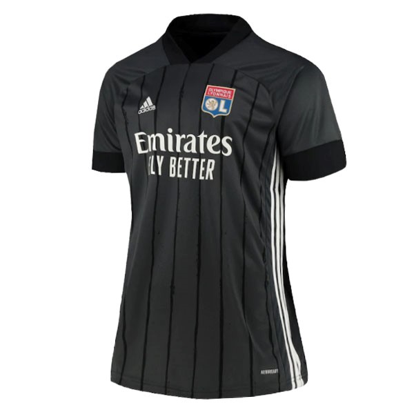 Camiseta Lyon Replica Segunda Ropa Mujer 2020/21 Negro